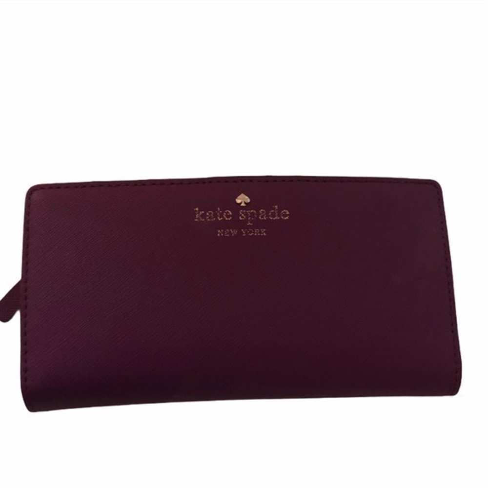 👛 KATE SPADE 👛 purple slim wallet